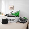 thumbnail image 4 of Erosebridal Literie Carrousel Verte Format Simple, Ensemble de Lit Tour Eiffel de Paris Format Simple, Déco de Chambre Romantique, Réversible 7 Pcs, 4 of 5