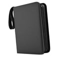 thumbnail image 1 of HILABEE 9 Pocket Binder Binder Photocard Zipper Portable Waterproof Trading Card Black B, 1 of 9