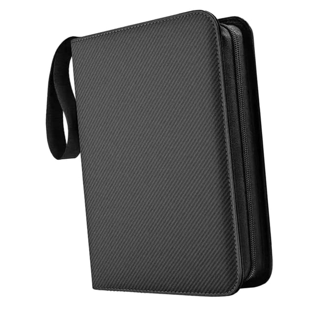 HILABEE 9 Pocket Binder Binder Photocard Zipper Portable Waterproof Trading Card Black B