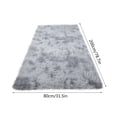 thumbnail image 3 of Boovnll Rugs for Bedroom, Super Soft & Cozy Tie-Dyed Plush Throw Rugs, Non Slip & Non Shedding Bedside Bedroom Rug, for Living Room, Bedroom, Home Decor, Area Rug - 2.6x6.6Ft, 3 of 3