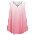 thumbnail image 4 of Plebaso Womens Tank Tops V Neck Gradient Lightweight Eyelet Shirts Flowy Loose Summer Sleeveless Blouses, 4 of 7