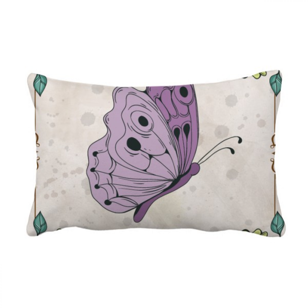 Violet avec Citation Housse de Coussin Lombaire Décoration Maison