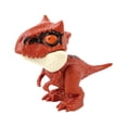 thumbnail image 3 of Biting Finger Dinosaur Toy Animal Hand Puppet for Easter Basket Stuffers Brown Torosaurus, 3 of 8