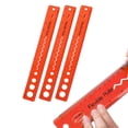 thumbnail image 1 of ZTTD 12 Inch, 3 Pack, Flexible Ruler with Centimeters and Inches, Clear Plastic Standard Ruler for Home, or Office (Type2-Red), 1 of 9