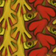 thumbnail image 1 of Ahgly Company Tapis d'Intérieur Lavable en Machine Carré Caramel Brun Transitionnel, 7 Pieds Carré, 1 of 7