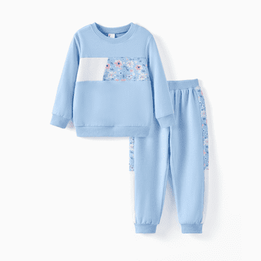PatPat PatPat Girls Clothes Toddler Sweatshirts & Joggers Set 2 Piece Kids Long Sleeve Pullover and Pants Outfits Sets