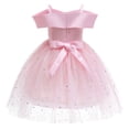 thumbnail image 1 of Robes de Fête pour Filles Tout-Petits Filles Filet Tempérament Sequins Nœud Robe de Fête d'Anniversaire Longues Robes Longues pour Filles Robes d'Anniversaire pour Filles Petites Filles Robes, 1 of 7