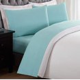 thumbnail image 2 of Laura Hart Kids Solid Turquoise Twin Sheet Set, 2 of 9