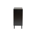 thumbnail image 4 of Baxton Studio Maureen Armoire de Rangement à 2 Portes en Bois Brun Espresso et Rotin Style Mid-Century Modern, 4 of 5