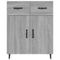 thumbnail image 3 of vidaXL Sideboard Grey Sonoma 69.5x34x90 cm Engineered Wood, 3 of 5