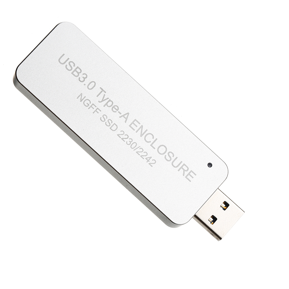 NGFF/M.2 SSD to USB 3.0 Type A Portable Hard Drive Retractable External Case