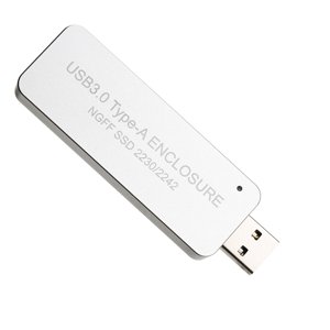 NGFF/M.2 SSD à USB 3.0 Dossier externe rétractable de type A pour disque dur portable