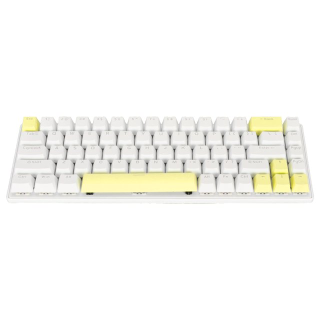 Clavier de Jeu Compact Filaire 68 Touches avec Interrupteur Mécanique Bleu, 10 Modes Rétroéclairés RGB, N Key Rollover, Plug And Play pour PC