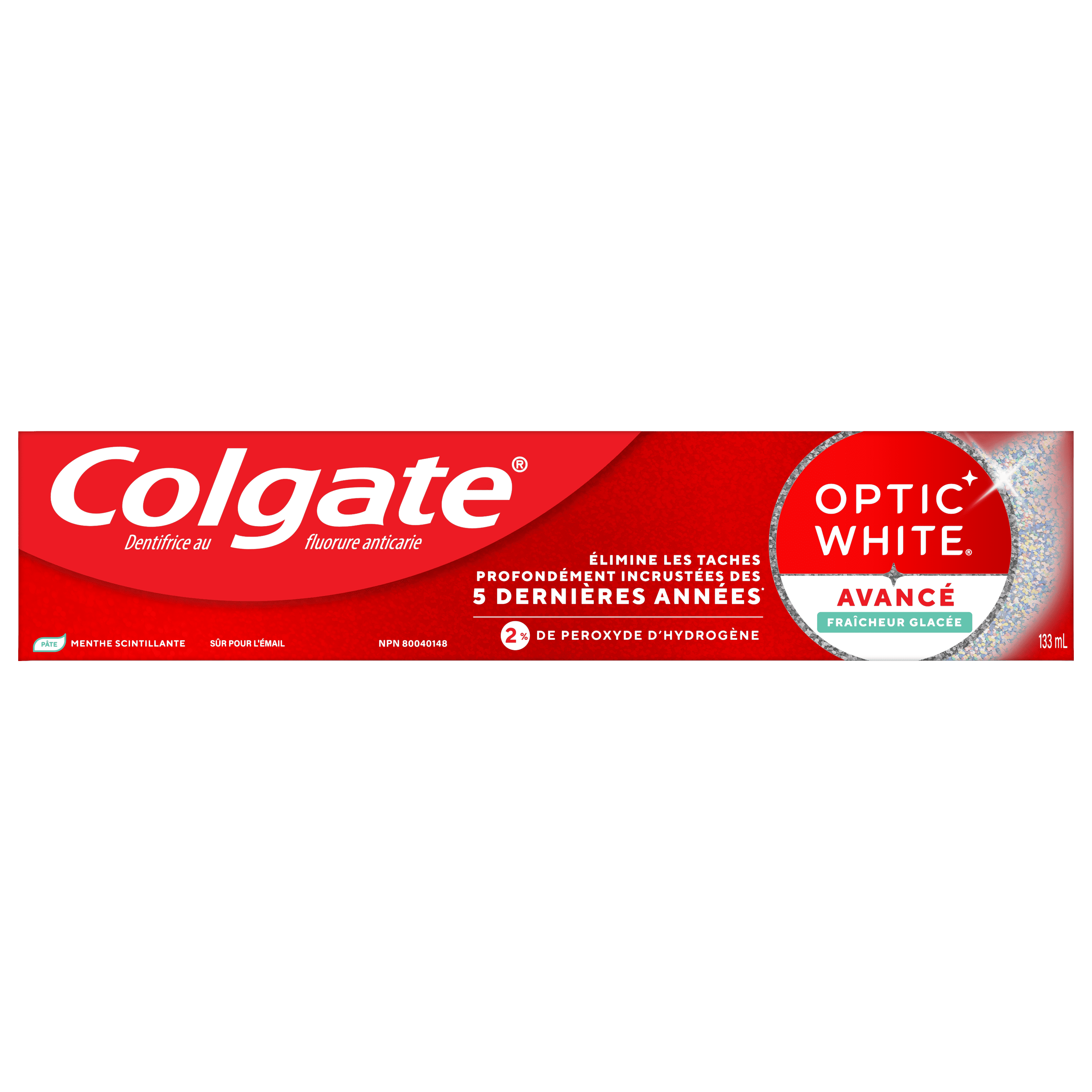 Colgate Optic White Advanced Sparkling Toothpaste with Fluoride, Mint, 73 ml
