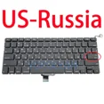 thumbnail image 1 of New Replacement Keyboard For Macbook Pro 13" A1278 US UK Russian Spain French Hungary Portugal 2009-2012 Years US-RU, 1 of 6