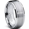 thumbnail image 1 of Bague Alliance pour Homme en Tungstène, Finition Brossée Surélevée 9 mm, 1 of 5