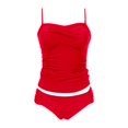 thumbnail image 4 of JAKANYQ Tankini Swimsuits For Women V-Neck Neck Bathing Suits Front Ruched Two Piece Swimwear Lightweight Flowy Swimsuit, Xl, 4 of 5