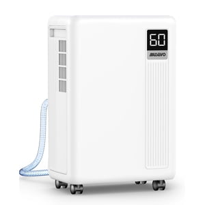 Aiusevo Aiusevo 30 Déshumidificateur pour sous-sol 2000 Déshumidificateurs Ft pour maison avec tuyau de drainage 3 Modes Contrôle intelligent de l'humidité 24H Minuterie 0.52 Réservoir d'eau Gal pour la salle de bain de chambre RV
