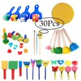 thumbnail image 1 of CHOK Washable Paint Toys Sponge Soft Art Brushes (30 Count), 1 of 7