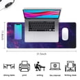 thumbnail image 2 of Cosmic-Themed Gaming Mouse Pad – Non-Slip Rubber Base, Large Size, Dazzling Galaxy Design, Stitched Edges Keyboard Mat & Desk Pad, 31.5x11.8in, 2 of 7