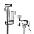 thumbnail image 1 of Ensemble de Pulvérisateur Bidet à Main en Acier Inoxydable, Kit d'Accessoires de Fixation de Bidet, Monté au Mur /monté dans le Réservoir de Toilette, Douche Musulmane pour Auto-Nettoyage, Or, 1 of 9