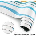 thumbnail image 3 of Large Gaming Mouse Pad, Non-Slip Rubber Base Water-Resistant Mousepad Desk Mat for Computer Keyboard, 35.4" x 15.75" Extended Desk Pad with Stitched Edges for Office Gaming, Golden Sun & Sea, 3 of 5