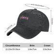 thumbnail image 4 of ZICANCN Princess Letters Casquette de Baseball Réglable Femmes, Chapeaux pour Hommes Adulte Lavé Coton Denim Baseball Caps Mode Noir, 4 of 6