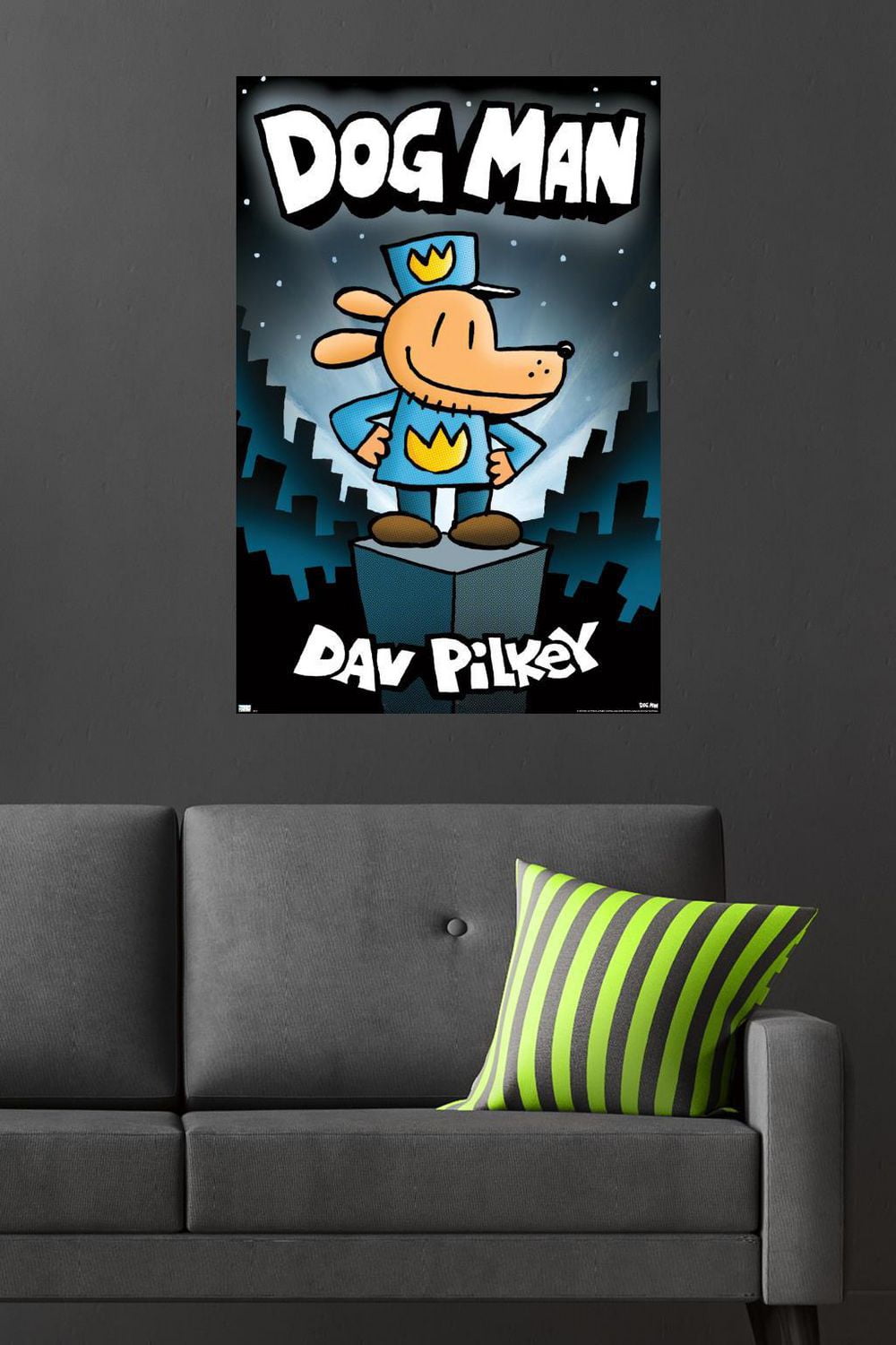 Dog Man - Book Cover (2016) Wall Poster, 22.375" x 34"