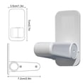 thumbnail image 3 of Door Handle Safety Lock | ABS Material | Transparent Adhesive | Scratch-Free | Anti-Pinch | No Drill Installation | Anti-Theft Drawer Lock | Solid Color Invisible | 3.5 x 7 x 7.2 cm | White | 1 Pack, 3 of 9