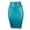 Blue, variant on Mrat Elegant Skirt Women's Half-Length Skirt Imitation Leather Wrap Hip Skirt High Waist Elastic Plus Size Skirt Maxi Skirt S-93 Black M