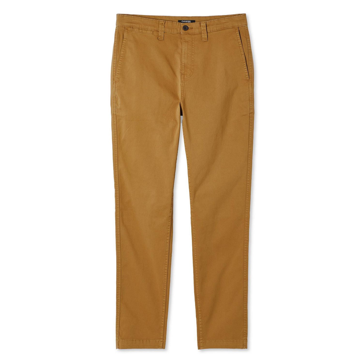George Men's Slim Straight Cotton Chino Pant