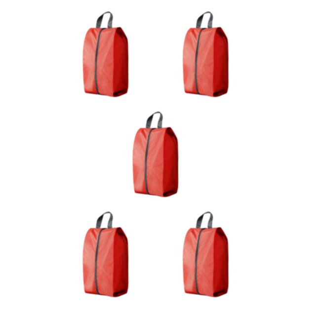 Becaristey Pochettes à Chaussures Adaptées au Voyage Solution de Rangement de Chaussures Pratique et Polyvalente Rouge m 5Ensemble