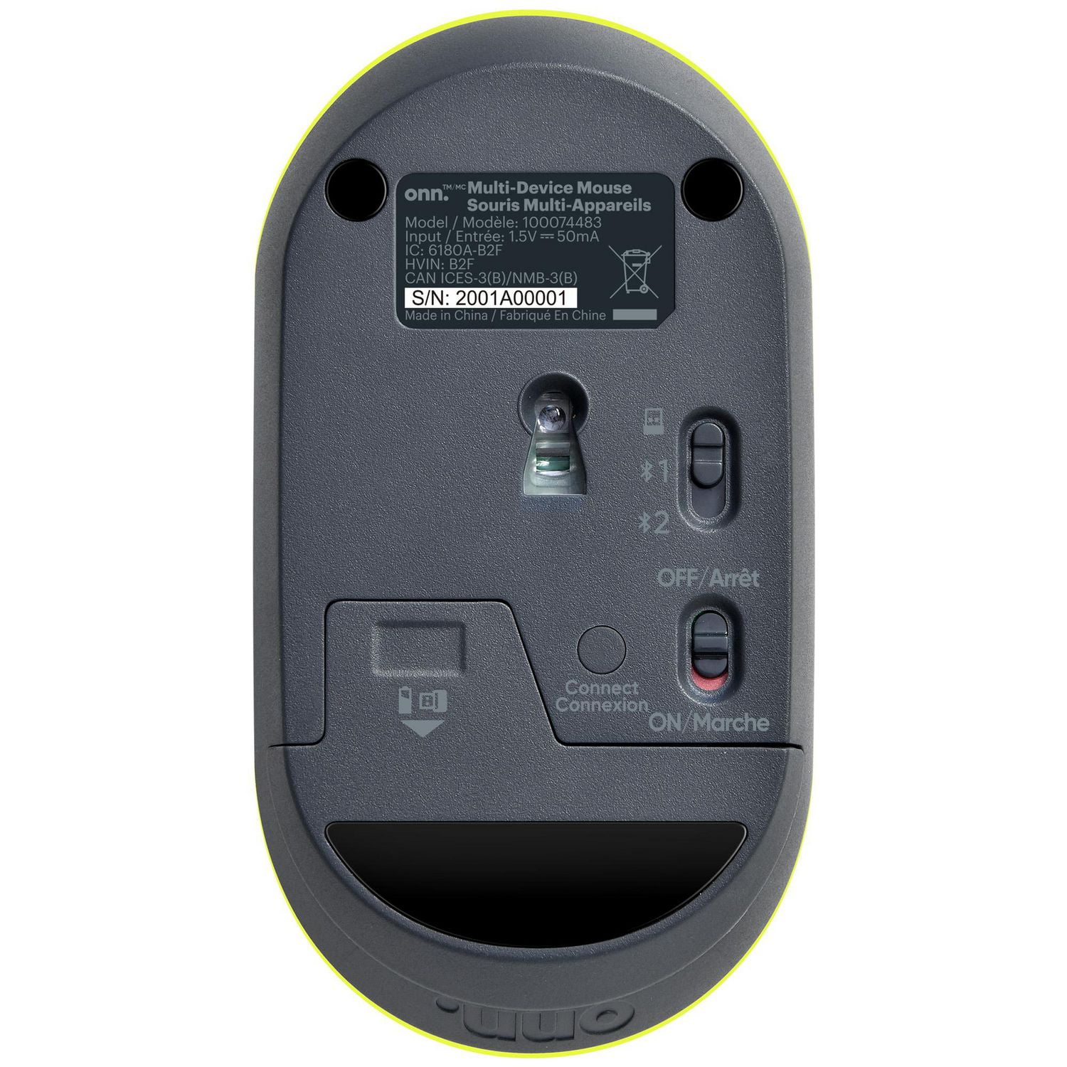 Clavier multipériphérique Bluetooth sans fil et souris à 3 boutons onn. 100074483