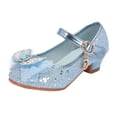 thumbnail image 3 of 2025 Sandals Closed Toe Sandals Heels Wedding Party Shoes Spring Sandals For Sequins Bow For Toddler, 3 of 9