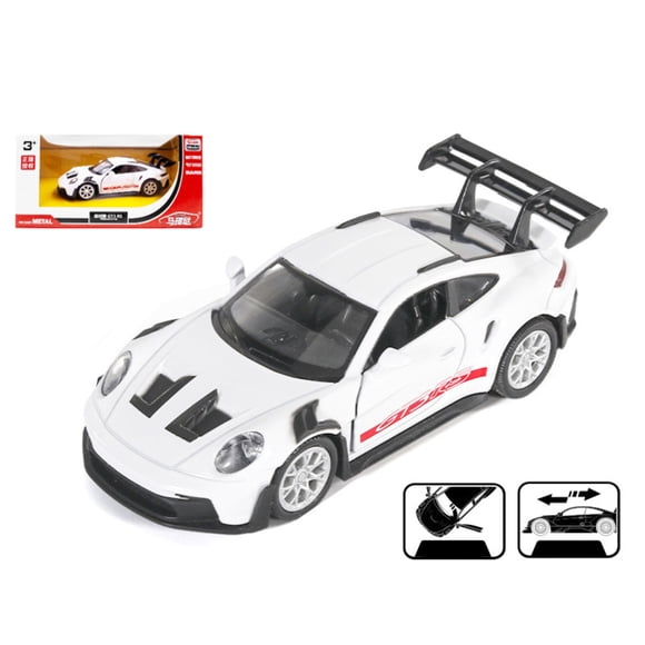 Modèles de Voitures Moulées sous Pression à l'Échelle 1/36 Véhicules à Rétrofriction pour Collectionneurs et Enfants - Voiture Modèle 911 3 RS pour Jouer et Exposer