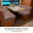 thumbnail image 3 of 2 Pcs RV Dinette Cushion Covers, Elastic RV Camper Bench & Backrest Cushion Covers, Stretchy Camper Loveseat Sofa Protectors, Universal Fit & Machine Washable, 3 of 8