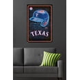 thumbnail image 4 of MLB Texas Rangers - Neon Helmet 23 Wall Poster, 22.375" x 34", 4 of 4