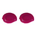 thumbnail image 4 of kurtrusly Snack Tray Candy Plate Fruit Basket Simulation Lifelike Leaf Space Saving Kitchen Gadget Party Accessory Decoration Rose Red 2Set, 4 of 6