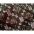 thumbnail image 4 of oneOone Silk Tabby Fabric Geometric Kasuri Printed Fabric 1 Yard 42 Inch Wide, 4 of 4