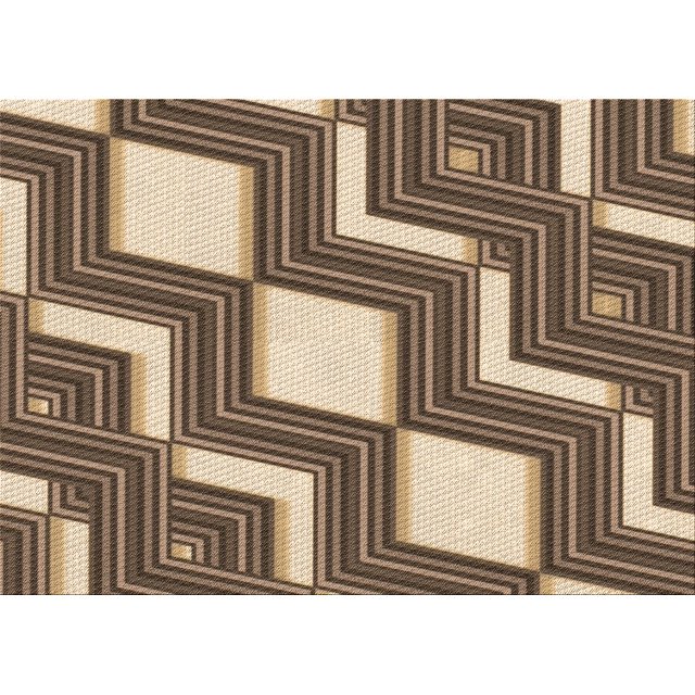 Ahgly Company Machine Washable Indoor Rectangle Transitional Brown Sugar Brown Area Rugs, 7' x 9'