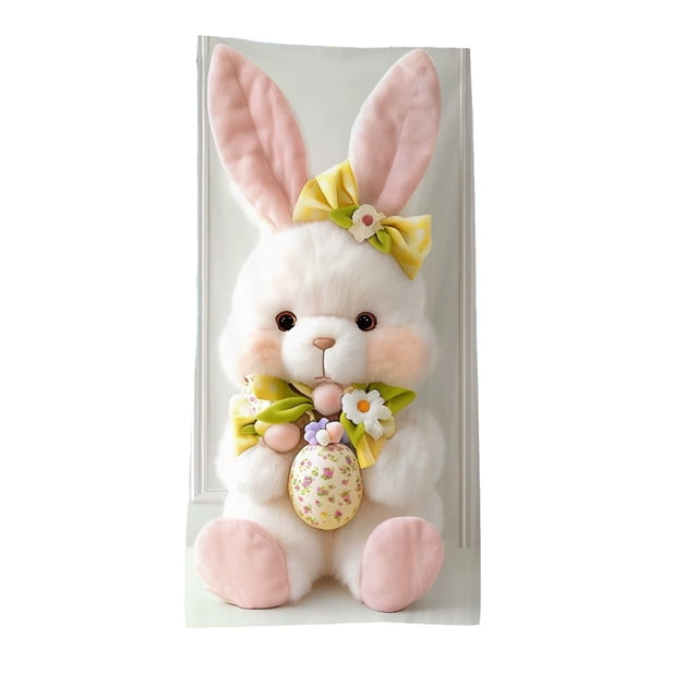 Easter Beach Towel Holiday Party Layout Outdoor Beach Towel Microfiber Bunny
