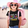thumbnail image 2 of TZEWGL Cartoon Pencil Letter Print Short Sleeve Crewneck Basic Tees For Newborn Top For Girls Boys size 3-4T, 2 of 6