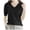 Black, variant on GDREDA Women's 100% Merino Wool Base Layer Shirt V Neck Short Sleeve Travel Hiking Tee T Shirt Pullover Tops Grey,M
