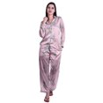 thumbnail image 1 of Moomaya Ensemble de Pyjama à Manches Longues et Shorts pour Femmes, Pyjama en Satin à Boutons pour Femmes, 1 of 6