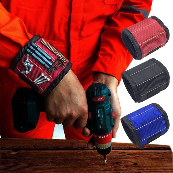 Iumwxz Kitchen Gadgets Kitchen Utensil Set Magnetic Wrist Strap Carpenter Multifunction Tool Nail Small Hardware Tool Nail Suction Wrist Strap Black Oxford Cloth Deals on Household Supplies