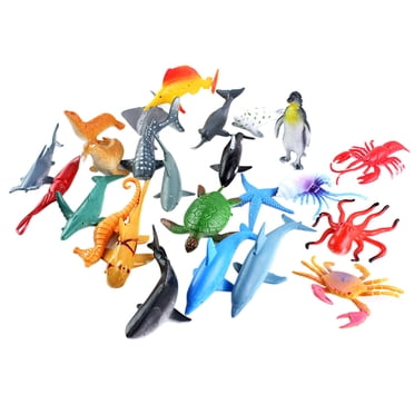 Grande Économie,HWRETIE Jouet de Simulation en Liquidation,Ensemble de Simulation Animaux Marins en Plastique Créatures Marines Modèle Jouets Éducatifs