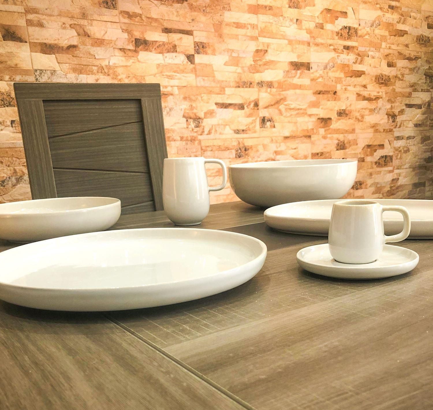 Mesa Ceramics Uno Stoneware Salad Plate 22cm Set of 4