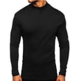 thumbnail image 4 of QIPOPIQ Mens Half Turtleneck Long Sleeve Pullover Basic Designed Undershirt Stretch Slim Fit Sweaters Clearance, 4 of 6