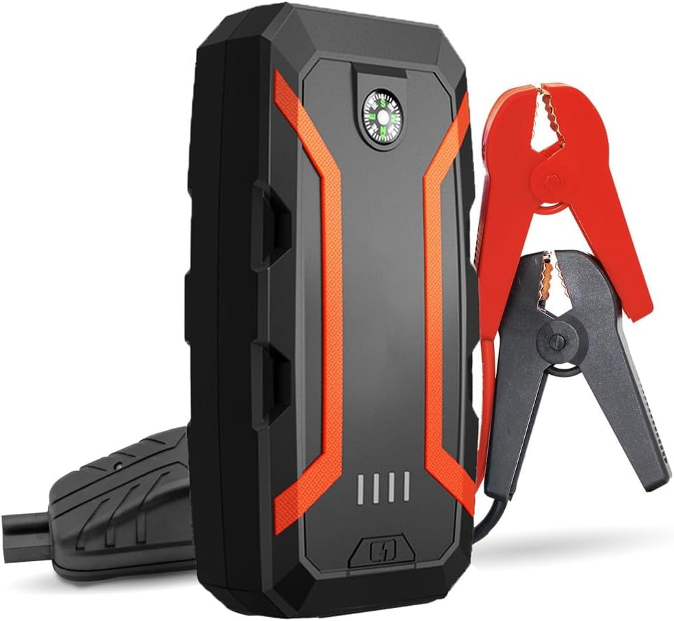PINHEN Jump Starter Portable for 8.0L Gas/5.0L Diesel, 12V/1500A Auto Jump Box Car Battery Charger Pack, USB Quick Charge Type-C & LED Light & Compass