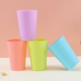 thumbnail image 1 of CHUANK Reusable Plastic Cups- 9 oz Plastic Cups  Plastic Tumblers Set of 12  Unbreakable Plastic Drinking Glasses - Colorful Stackable Party Cups Set (Pack 12- 5.6oz), 1 of 7